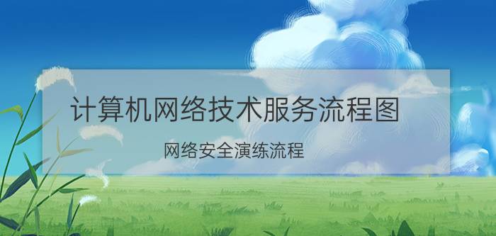 计算机网络技术服务流程图 网络安全演练流程？